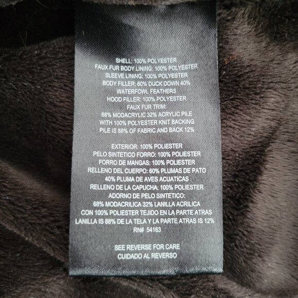 Calvin Klein Quilted Down Puffer Jacket w/ Detachable Faux Fur Trim, Women’s M, - Picture 6 of 8